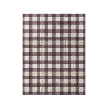 Wallace Plaid Maroon & Gold in Twin (68" x 88") Size