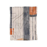 Gordian Navy & Orange in Twin (68" x 88") Size