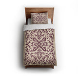 Floranna Ivory & Wine in Twin (68" x 88") Size