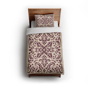 Floranna Ivory & Wine in Twin (68" x 88") Size