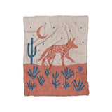 Desert Coyote Denim Blue & Terracotta in Twin (68" x 88") Size