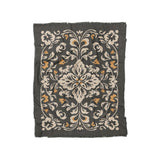 Annette Vintage Black & Yellow in Twin (68" x 88") Size