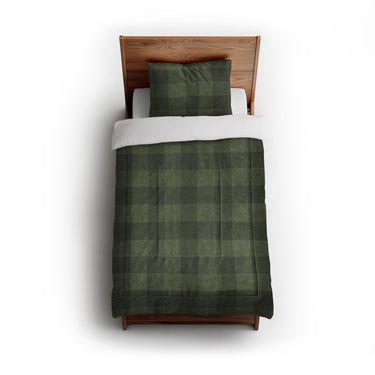 Buffalo Plaid Dark Olive in Twin (68" x 88") Size