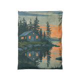 Adirondack Lakeside Cabin in Twin (68" x 88") Size