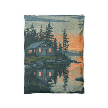Adirondack Lakeside Cabin in Twin (68" x 88") Size