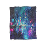 Dystopia Cityscape in Twin (68" x 88") Size