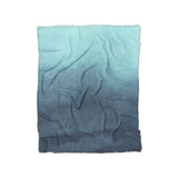 Kieran Watercolor Teal Ombre in Twin (68" x 88") Size
