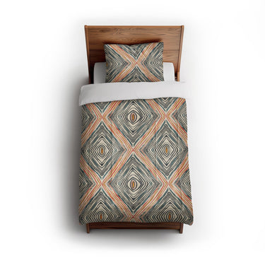 Boden Orange & Blue in Twin (68" x 88") Size