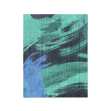 Tethys Navy & Seafoam in Twin (68" x 88") Size