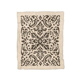 Floranna Ivory & Black in Twin (68" x 88") Size