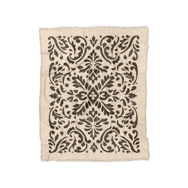 Floranna Ivory & Black in Twin (68" x 88") Size