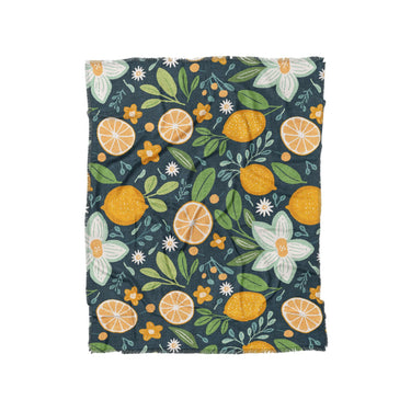 Lemon and Sage in Twin (68" x 88") Size