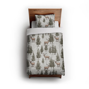 Forest Deer in Twin (68" x 88") Size