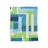 Henry Blue & Green in Twin (68" x 88") Size