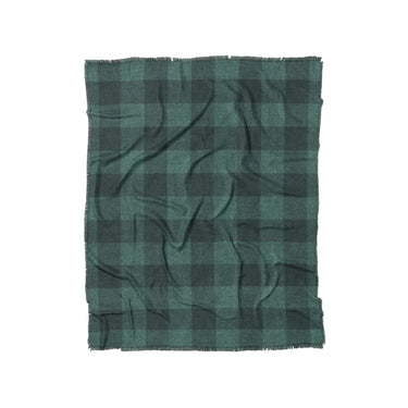 Buffalo Plaid Deep Teal in Twin (68" x 88") Size