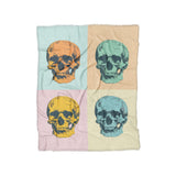 Pop Art Skulls in Twin (68" x 88") Size