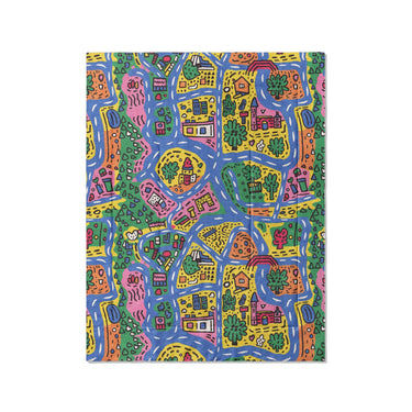Kids Road Map in Twin (68" x 88") Size