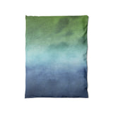 Micah Watercolor Blue & Green in Twin (68" x 88") Size