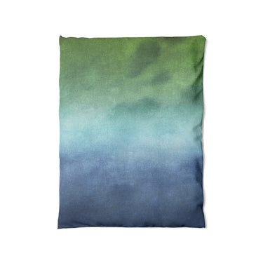 Micah Watercolor Blue & Green in Twin (68" x 88") Size