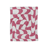 Twyla Checkered Fuchsia in Twin (68" x 88") Size
