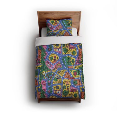 Kids Road Map in Twin (68" x 88") Size
