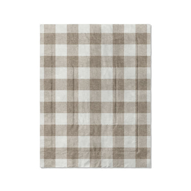 Buffalo Plaid Light Cedar Brown in Twin (68" x 88") Size