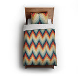 Firekaat Blue & Orange in Twin (68" x 88") Size