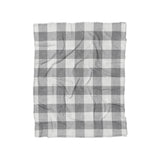Buffalo Plaid Light Grey in Twin (68" x 88") Size